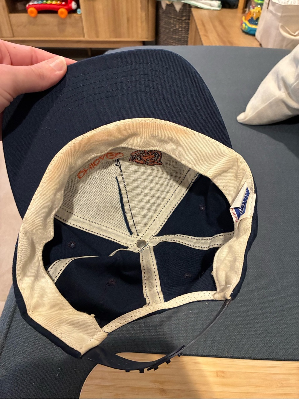 American Needle Navy and Tan NFL Licensed Baseball Cap - Picture 5 of 5